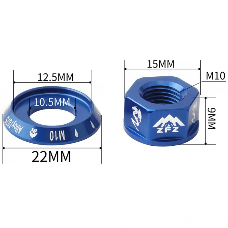 Втулка горного велосипеда Гайка Цветок барабанная гайка M10 алюминиевый сплав для