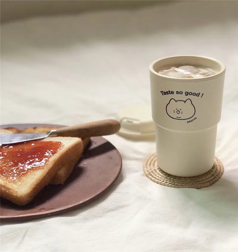 2020 новая портативная кофейная кружка стаканы милый медведь молочный чай