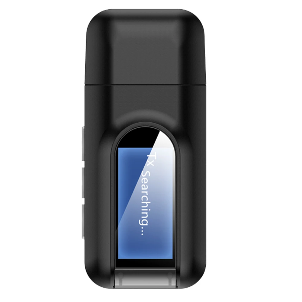 

Bluetooth 5.0 Receiver Transmitter Wireless Audio With LCD Screen Adapter 3.5MM AUX Adapter For Car PC TV Headset