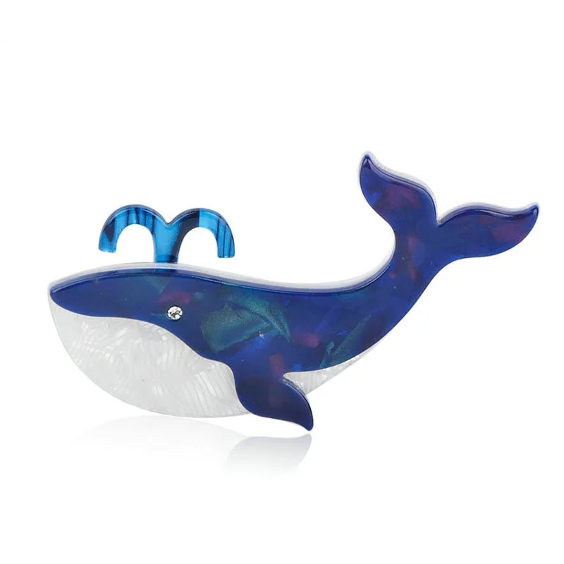 Новое поступление Симпатичные броши в форме голубого дельфина акриловые булавки