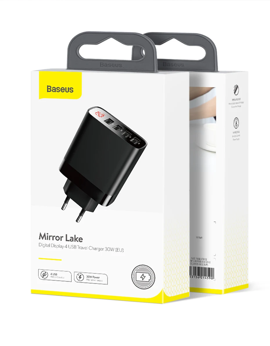 Baseus USB зарядное устройство 6A быстрое зарядное устройство ЕС адаптер для iPhone11 4 порта настенное зарядное устройство для samsung huawei путешествия быстрое зарядное устройство для телефона