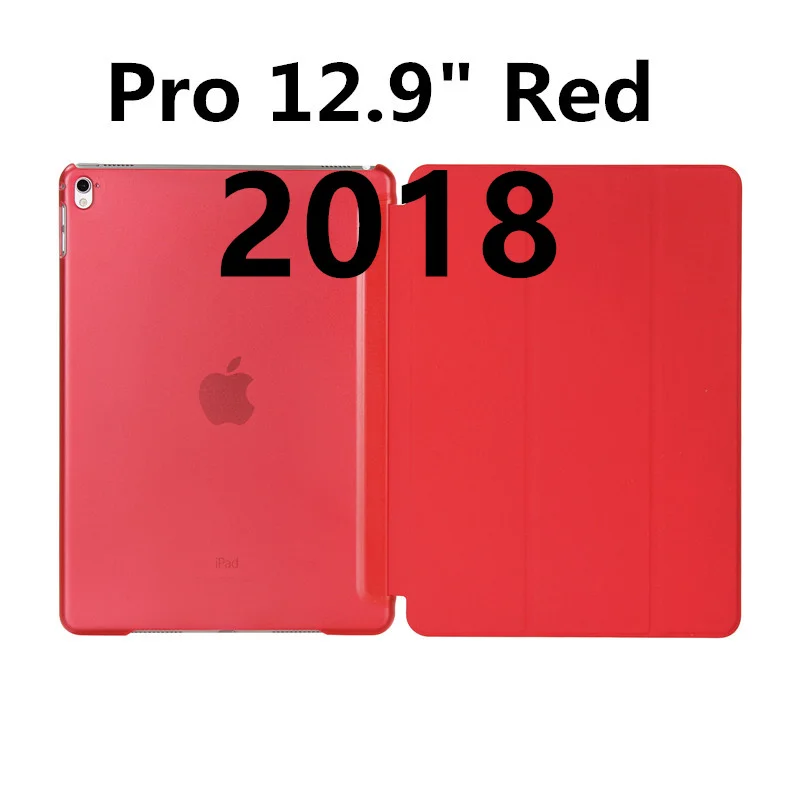 2018 12 inch Red Роскошный тонкий магнитный Смарт Флип-Стенд PU кожаный чехол для Apple iPad Pro 12,9 дюймов I Pad Pro 12,9 дюймов Чехлы для планшетов - Цвет: 2018 12 inch Red
