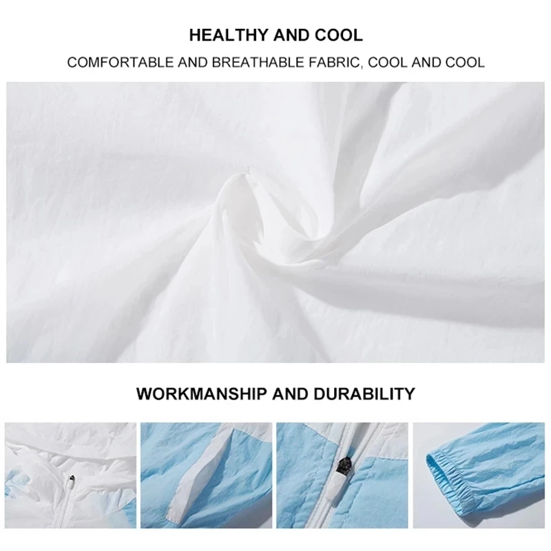 

Summer Fan Cooling Vest Men Women Air Conditioning Cool Coat Outdoor Sun Protection Jacket USB Outdoors Sunscreen Skin Jacket