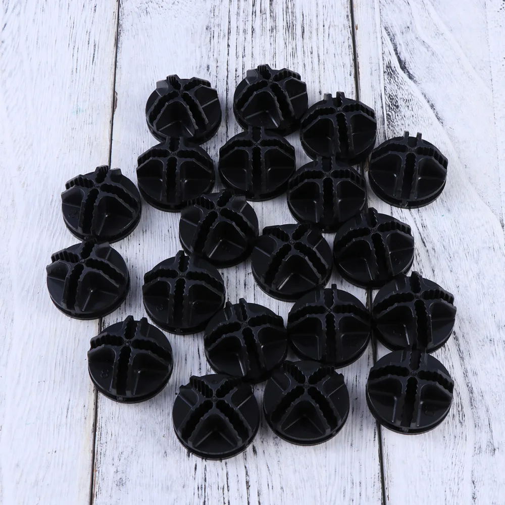 

20 Pcs Wire Cube Connectors for Cube Storage Shelving and Cabinet Modular Organizer Closet Clasp Buckle Clip (Black)