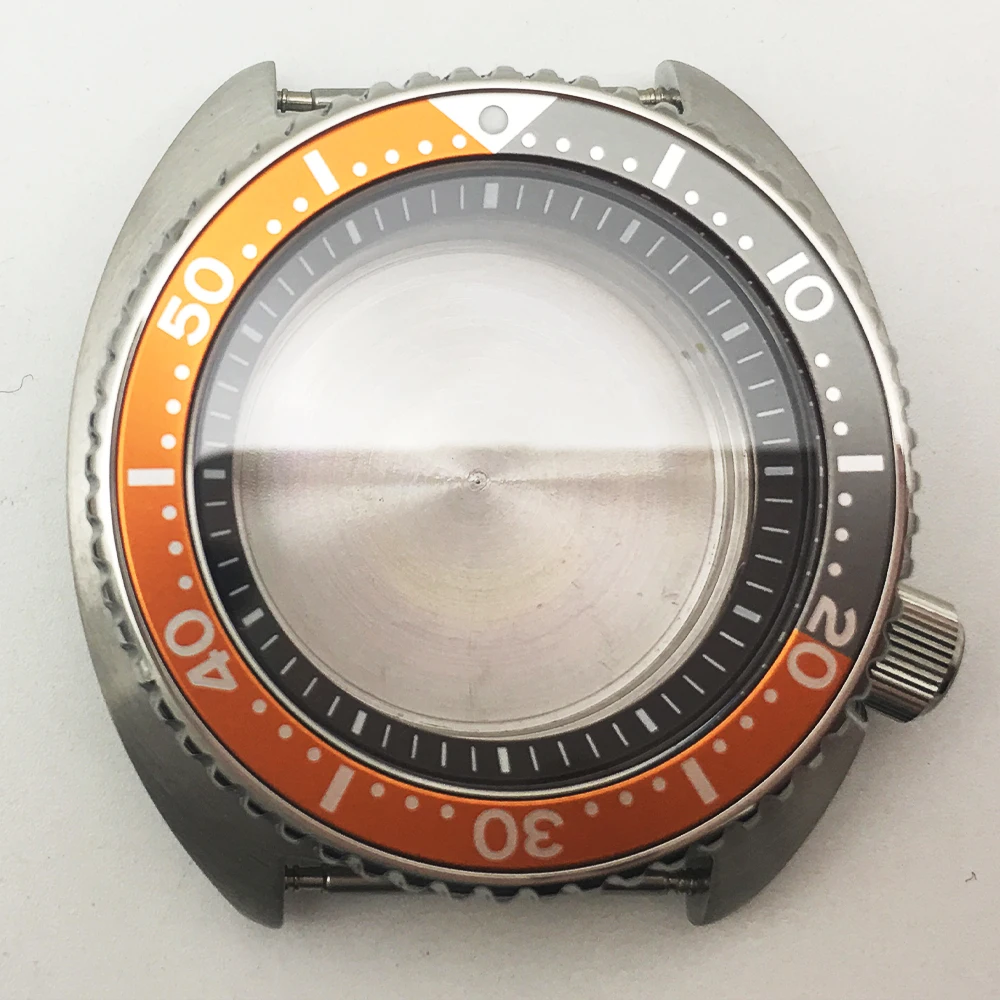 Мужские часы 45 мм многоцветный чехол с внутренним кольцом-тенем skx007 skx009 316L стекло