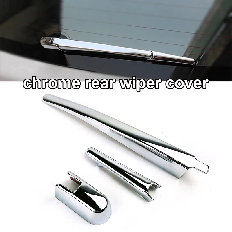 rear wiper cover Для Mitsubishi ASX Outlander Sport RVR 2011- хромированная Внутренняя крышка на вентиляционное отверстие для динамика отделка украшения автомобиля Стайлинг - Цвет: rear wiper cover