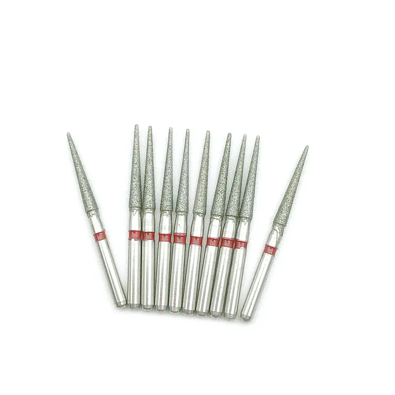 10 шт. FG Стоматологические алмазные Буры для высокоскоростных наконечников 1 6 мм