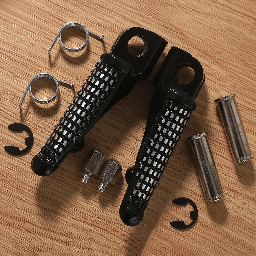 

1 Pair Aluminum Motorcycle Motorbike Front Footrests Foot Pegs for Kawasaki Ninja ZX10R 2004-2013 Ninja 650R(EX650) 2006-2013 12