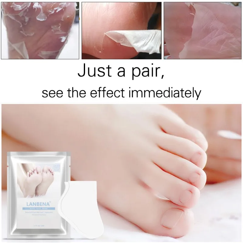 

1 Pair Moisturizing Exfoliation Removal Mask Dead Skin Removal Whitening Foot Skin Care Mask Hot