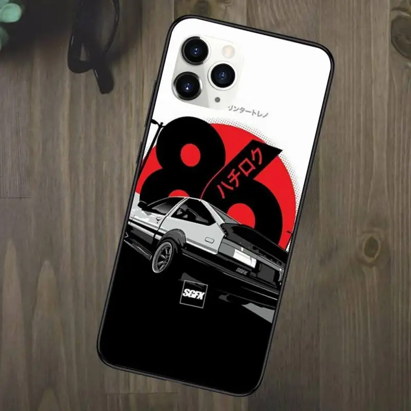 

Hot Japan Initial D anime Phone Case for iPhone 11 12 mini pro XS MAX 8 7 6 6S Plus X 5S SE 2020 XR