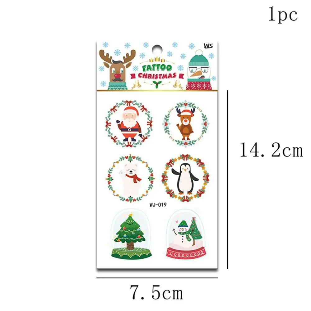 1pc Stickers 3 CHZLL съемные рождественские наклейки, украшения, Санта-Клаус, олень, Декоративный Рождественский Декор для дома, Санта-Клаус, Noel, Декор - Цвет: 1pc Stickers 3