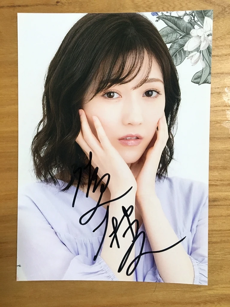 Ручная подпись Mayuyu Watanabe Mayu фото с автографом 5*7 автограф в чернилах 062020E|Открытки