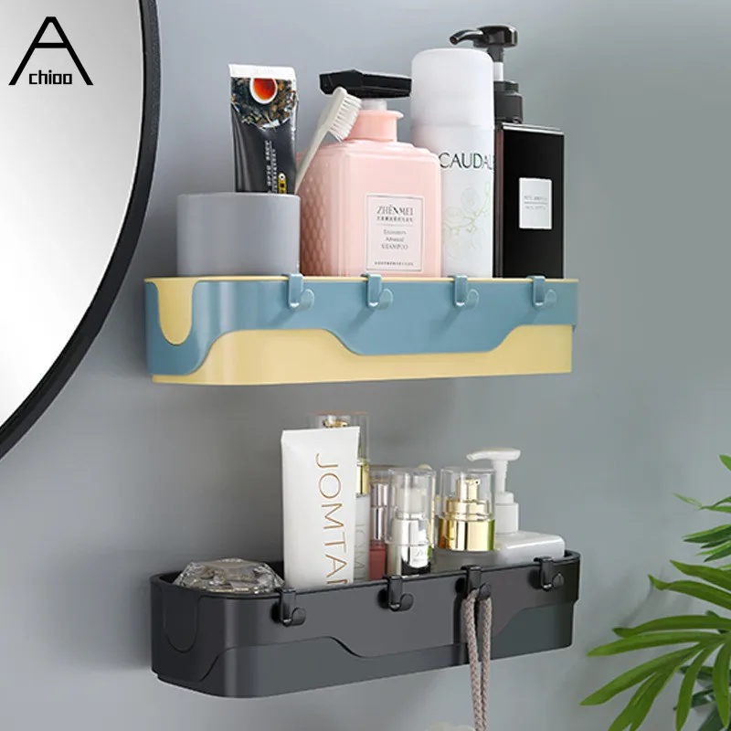 

Bathroom Shelf organizer WC Shampoo Holder Shower Shelves Wall Mount kitchen Storage Basket toilet holder bath accessories