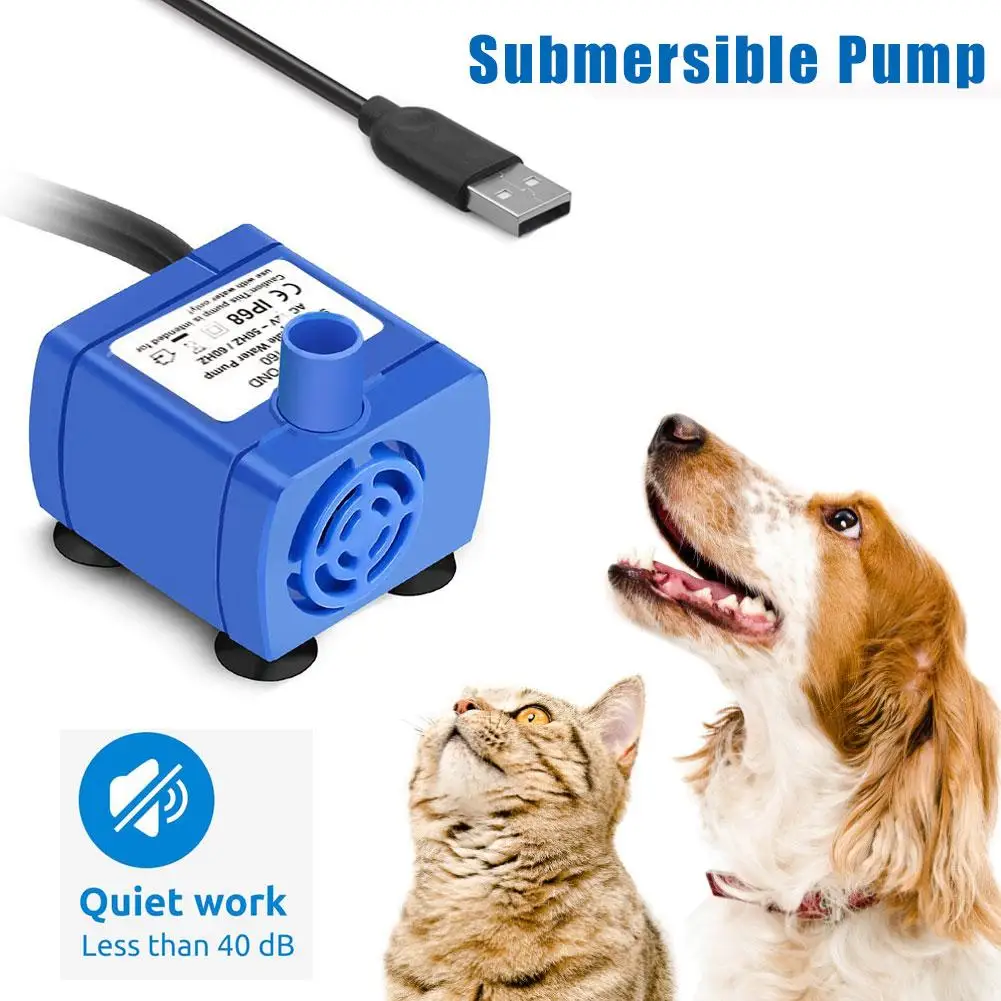 

Plastic Submersible Pump Automatic Cat Water Dispenser Dog Water Fountain Pet Drinking Accessories #CW