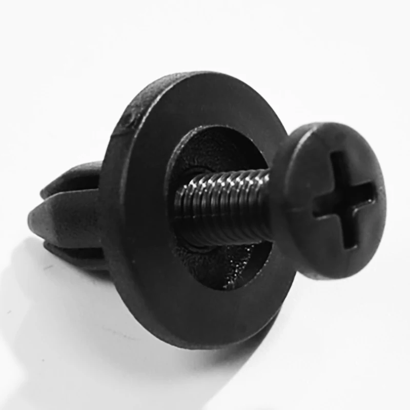 

50Pcs Auto Bumper Fastener 6mm Hole Rivet Retainer Push Engine Cover Car Door Trim Panel Clip Fasteners For Toyota Accessories