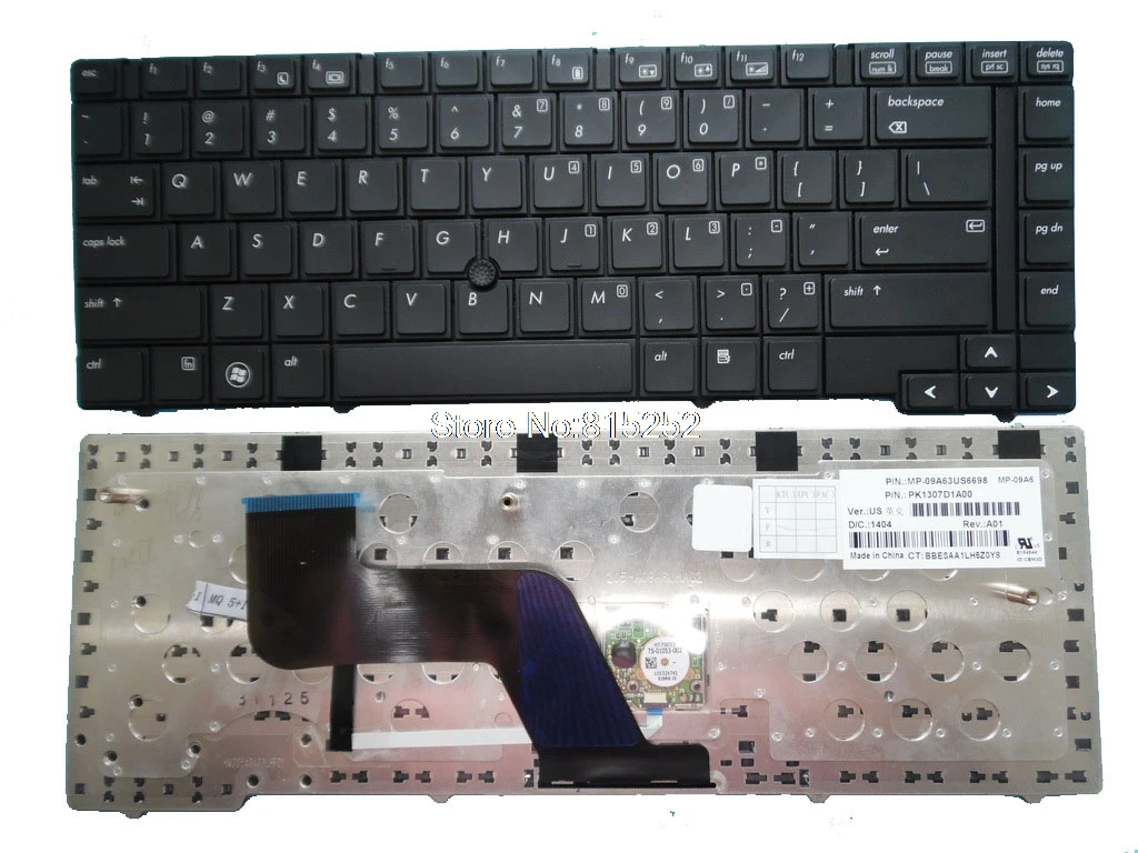 Клавиатура для ноутбука HP EliteBook 8440P 8440W MP-09A63US6698 598042-001 594052-001 SN5098 V103102AS - купить по
