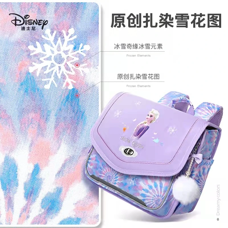 2022 Disney Frozen School Bags For Girls Elsa Anna Primary Student Shoulder Orthopedic Backpack Grade 1-5 Large Capacity Mochila enlarge