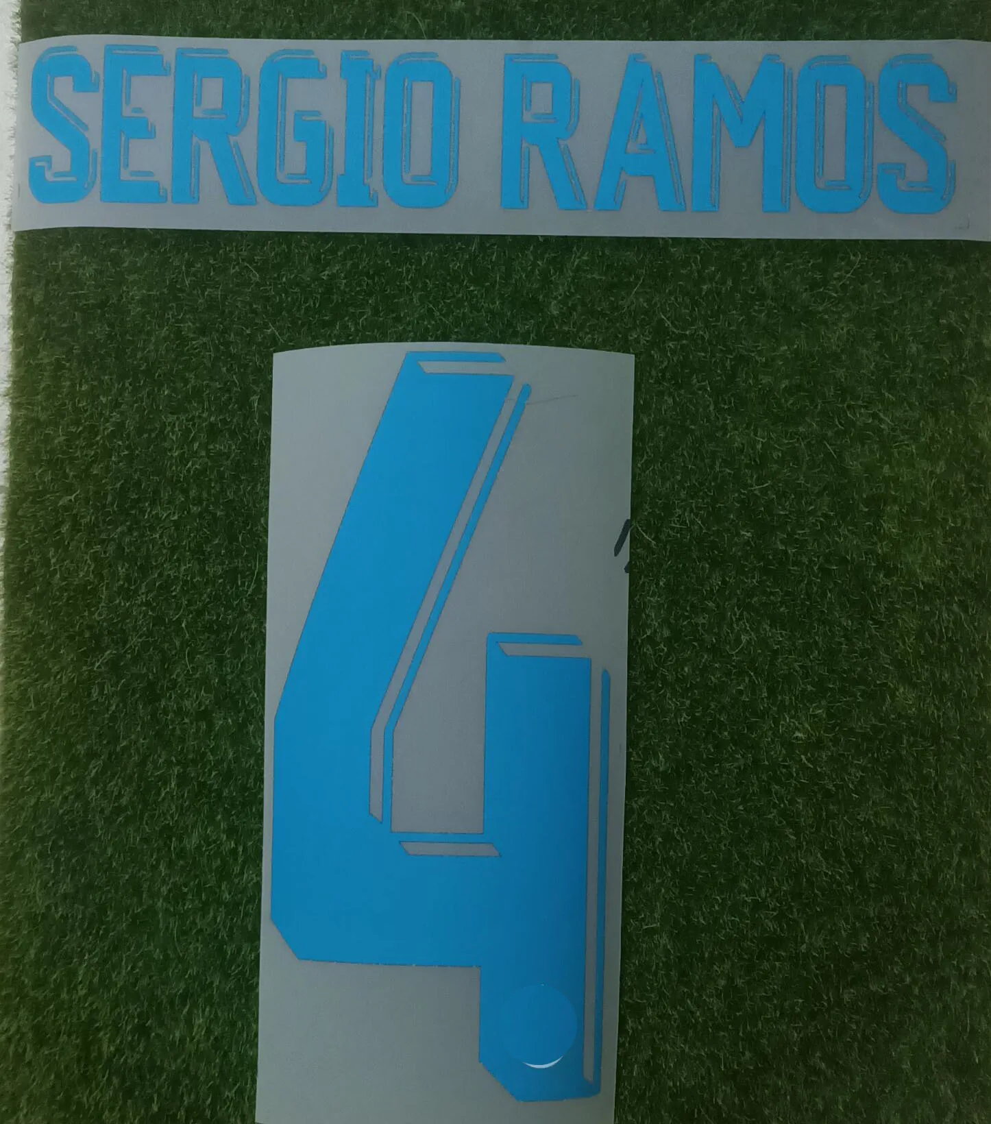 Металлический бейдж с принтом в стиле ретро #4 Sergio Ramos Nameset|Заплатки| |