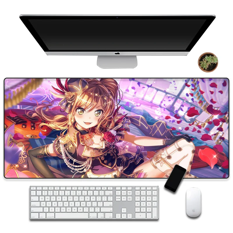 

Large Japanese cute mouse pad waterproof desktop oil-proof anti-skid table mat Kawaii game accessories student writing pad