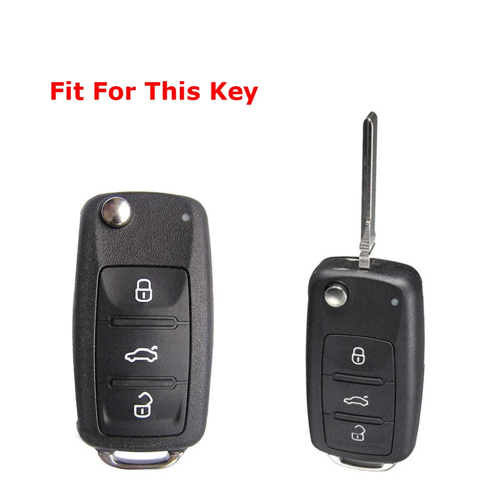 Силиконовый чехол для ключей VOLKSWAGEN Polo Bora CADDY GTI Rabbit Golf Touareg Jetta MK5 MK6 Beetle Passat B5 B6 B7