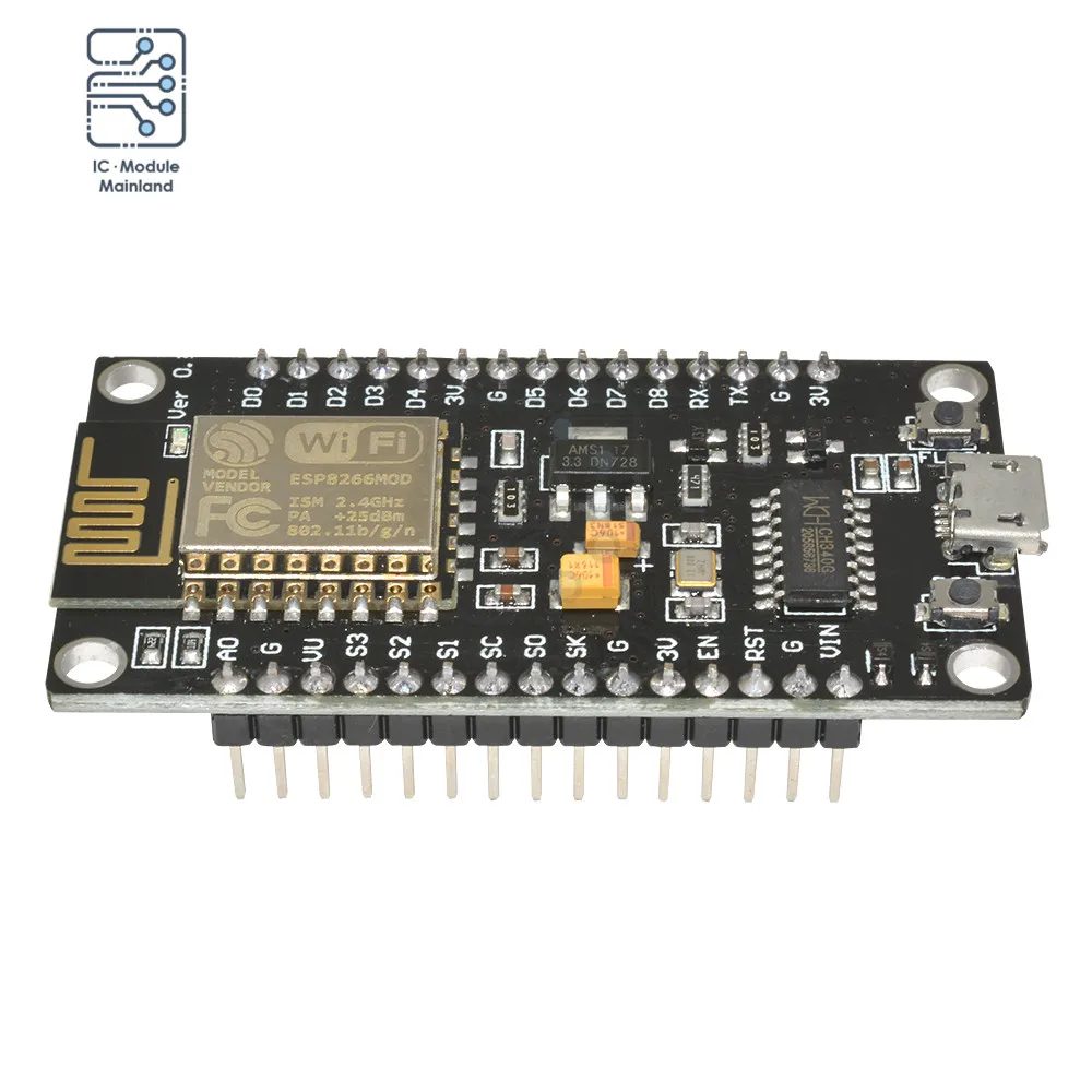 

NodeMcu V3 ESP8266 ESP-12E WIFI Development Board CH340 Wireless Module WIFI ESP8266 Board with USB Port for Arduino