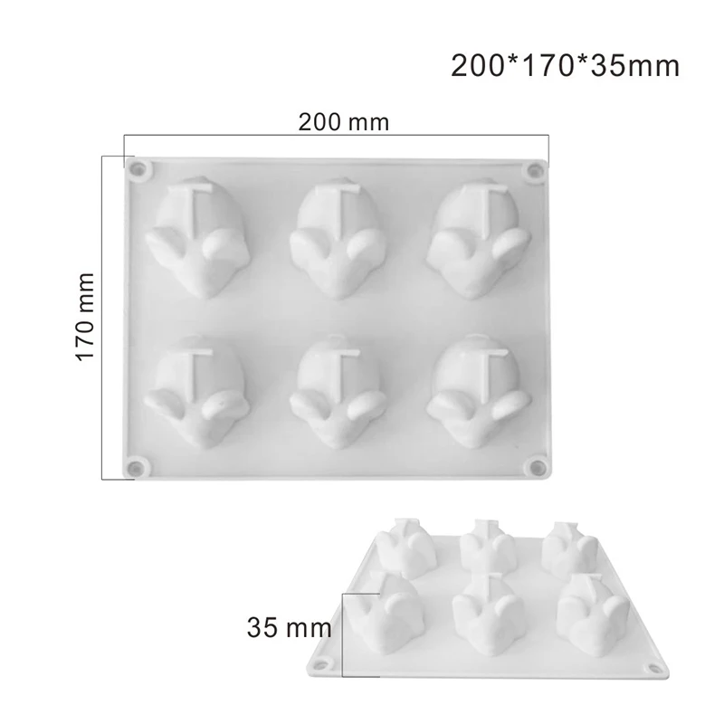 Силиконовая форма с мультяшной мышкой DIY Украшение антипригарное печенье