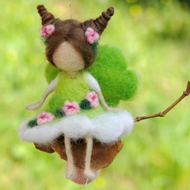 Ручная работа DIY злодей кукла Фея ручной работы костюм с фетровым штампом |