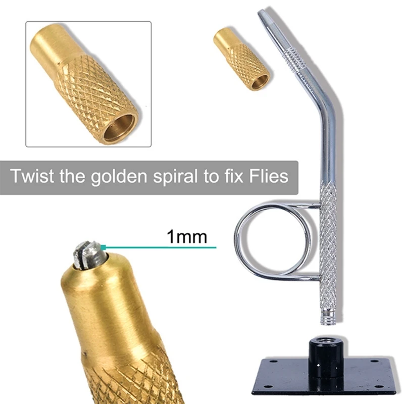 Портативные завязывающие мушки тиски с основанием вращающийся C-образный зажим