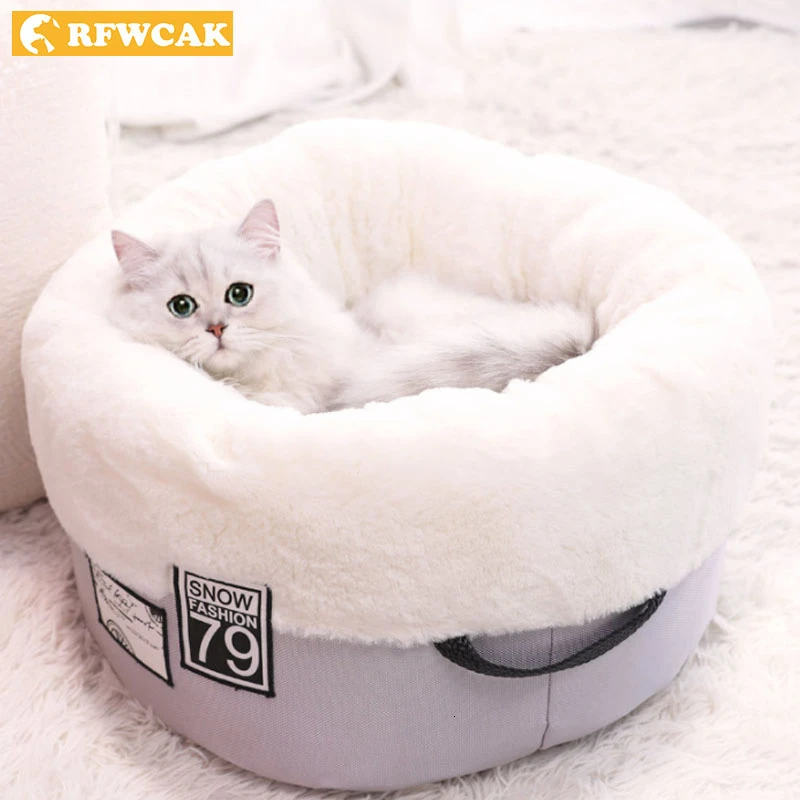 Кровать для домашних животных RFWCAK собачья кровать согревающий домик собаки