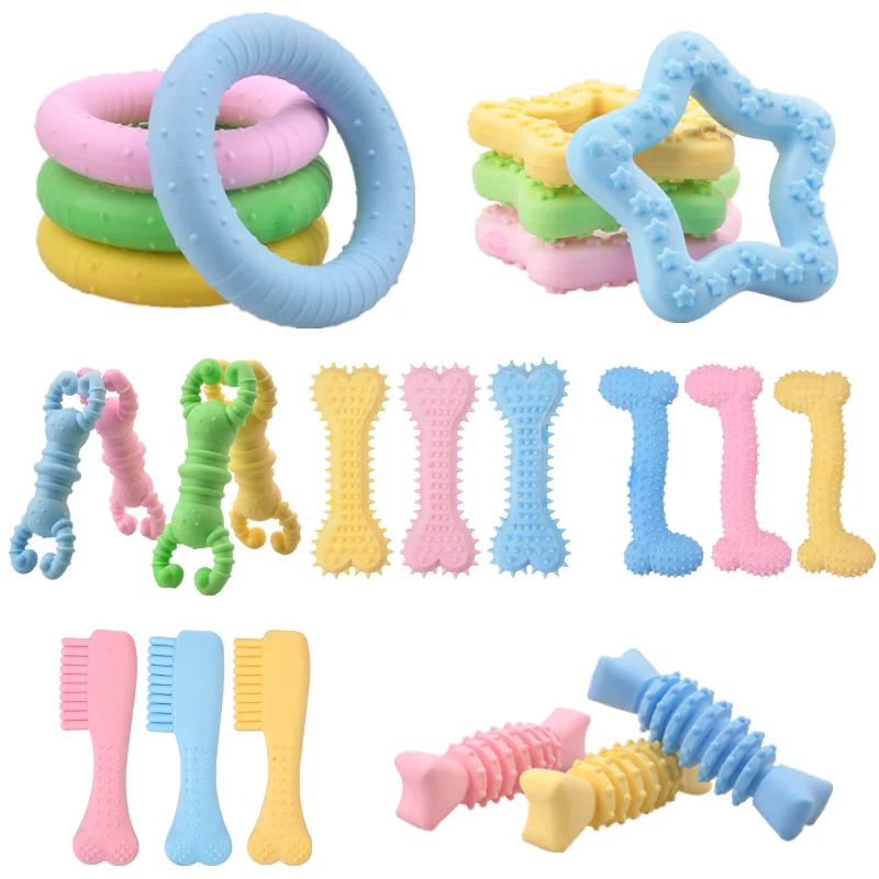 

Fashion Rubber Dog Toy with Thorn Bone Rubber Ring Molar Teeth Pet Toy Dog Bite Resistant Molar Training Drop Shipping