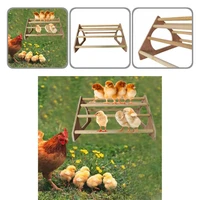 wood durable water resistant chicken perch stand no burrs parrot standing shelf easy to use pet supplies