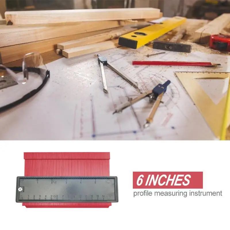 5/6/10 &quotШирина профиль копия датчик контура пластиковый измерительный прибор