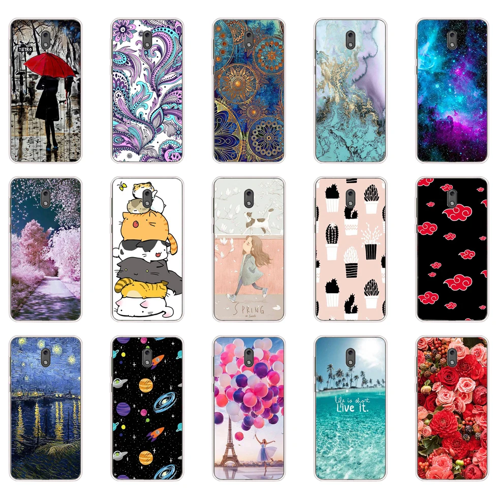 Чехол для Nokia 2 1 чехол мягкий силиконовый из ТПУ телефона противоударный бампер