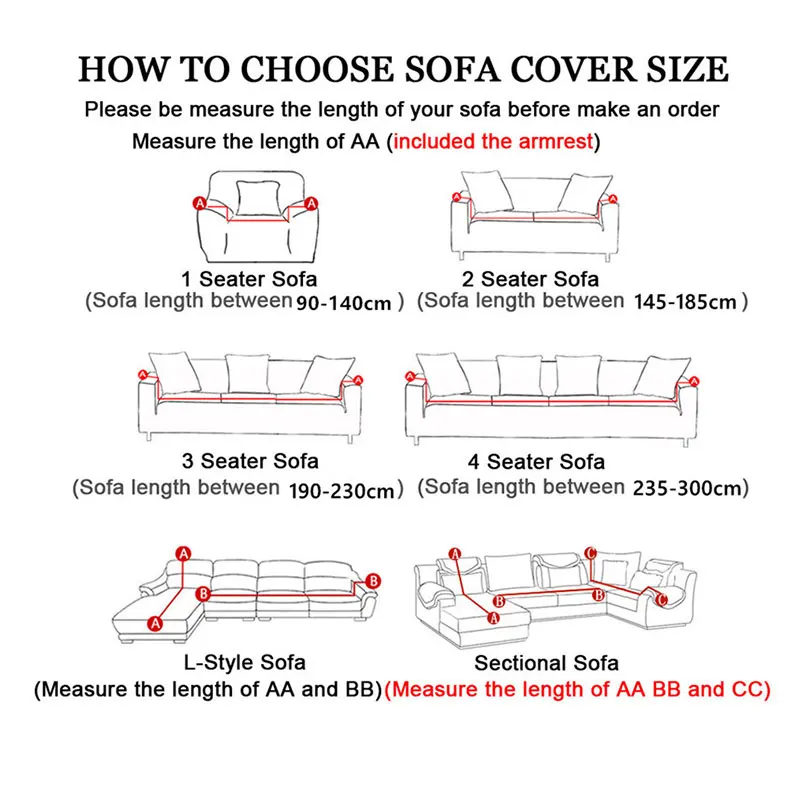 

Sofa Covers for Living Room L Shape Universal Sofa Cover Elastic Cover European Style Sofa Cover 1/2/3/4 Sectional Sofa Cover