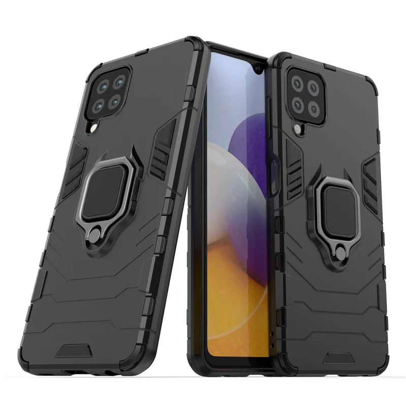 for cover samsung galaxy m22 case for samsung m22 capas hard ring holder stand magnetic armor case for samsung m22 m 22 fundas free global shipping