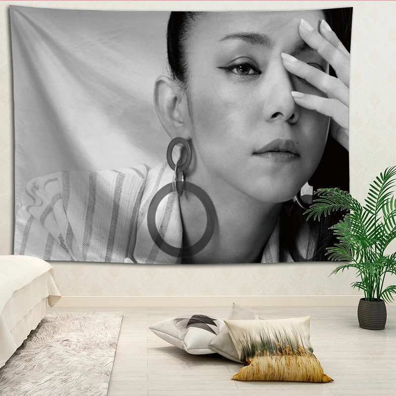 Namie Amuro Настенный декор гобелен макет комнаты живопись фон украшение стены постельное белье гобелены логотип на заказ - Цвет: 18