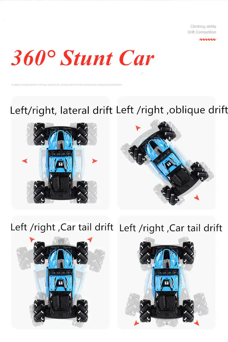 2 4 GHz 4WD Новый Радиоуправляемый автомобиль внедорожный музыкальный с