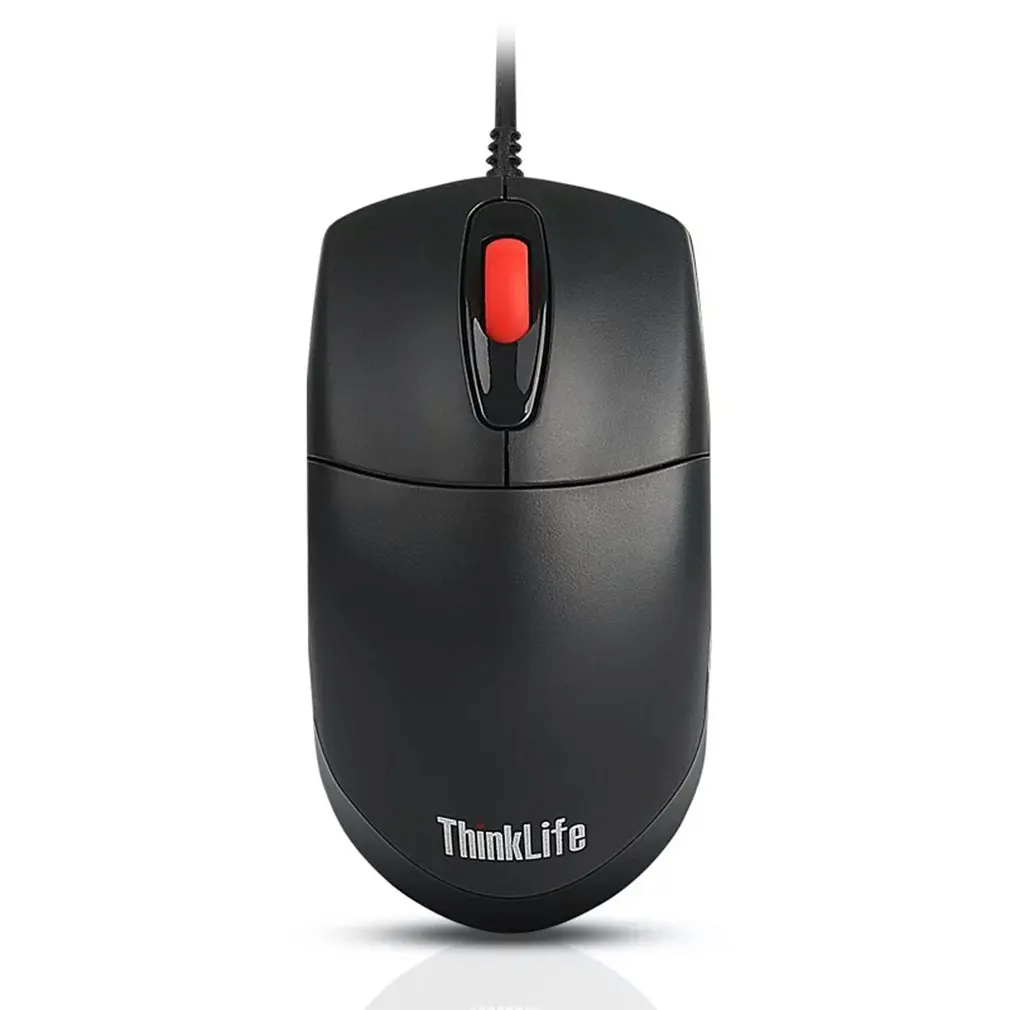 Lenovo ThinkLife M100 Проводная оптическая мышь бизнес офисная игра Настольный Ноутбук универсальная мышь компьютерные аксессуары