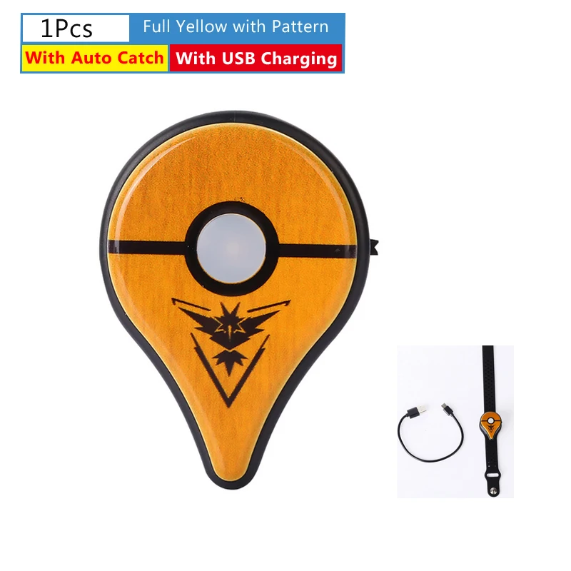 Auto Charging Yellow Автоматический захват для Pokemon Go Plus Bluetooth браслет часы для nintendo шары Смарт Браслет для Pokemon GO Plus - Цвет: Auto Charging Yellow
