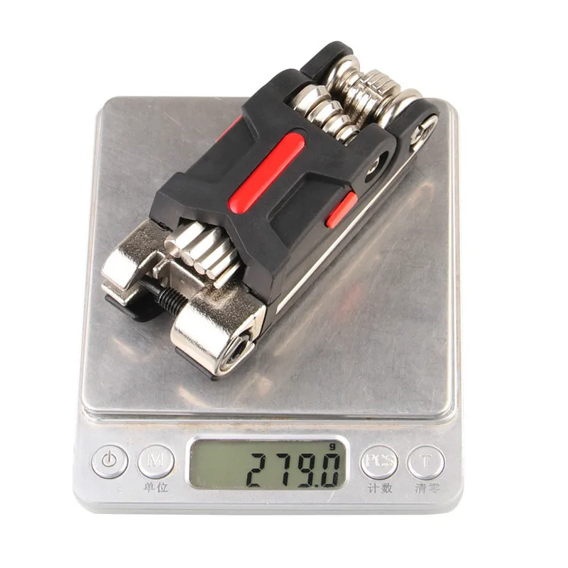 

19 In 1 Bicycle Multifunctional Repair Tool Set with Hexagon Screwdriver Wrench Chain Rivet Bicycle Tool Kit Bike Accessories