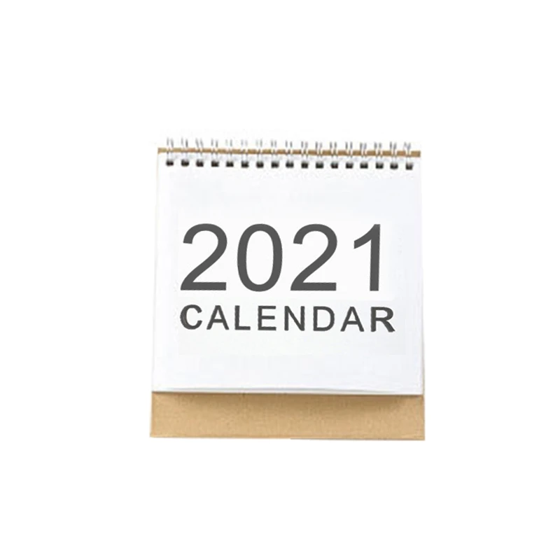 

2021 Desktop Calendar English Coil Daily Monthly Planner Schedule Yearly Agenda 090F