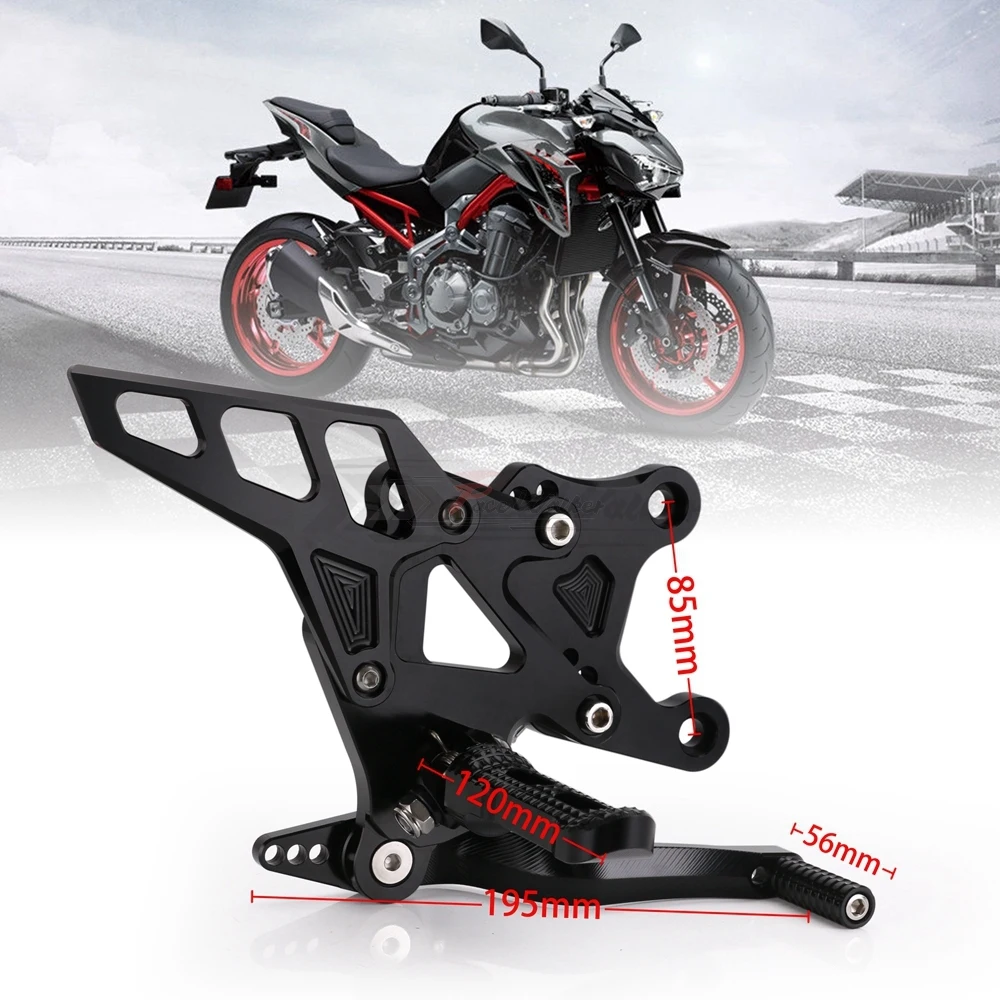 CNC Алюминиевые мотоциклетные регулируемые уличные велосипедные подножки Rearset
