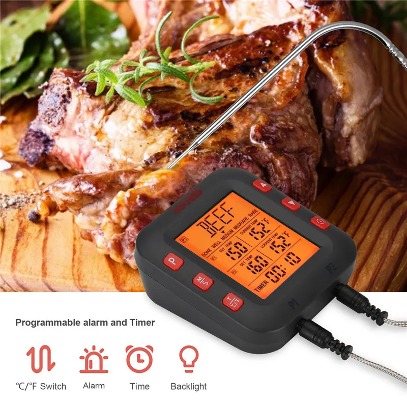 Электронные Термометры Inkbird BG CT2C для барбекю кухонные мяса духовки гриля с
