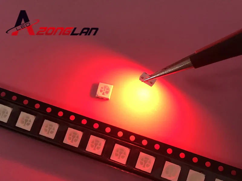 50 шт./лот поверхностное крепление новинка реальный кронштейн MUXIN LIGHT 5050 Red Smd Plcc-6