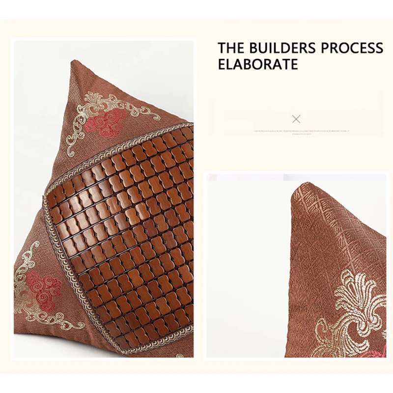 Новинка украшение для дома наволочка летний бамбуковый коврик крутой чехол