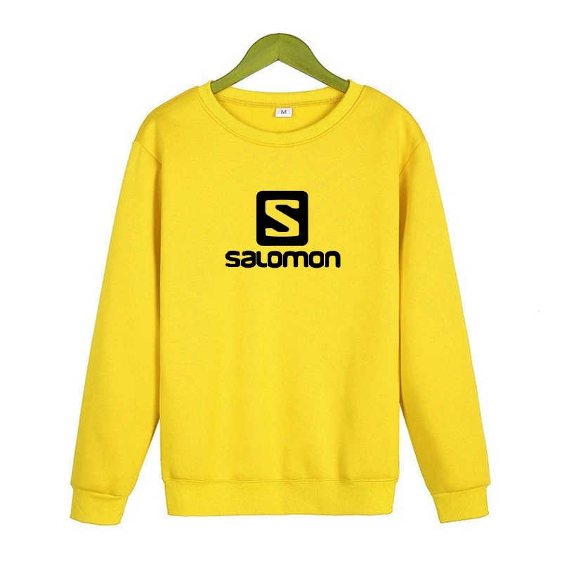 

2021 men's S series spring and autumn round neck solid color pure cotton sweatshirt simple casual stretch cuff sweatshirt men