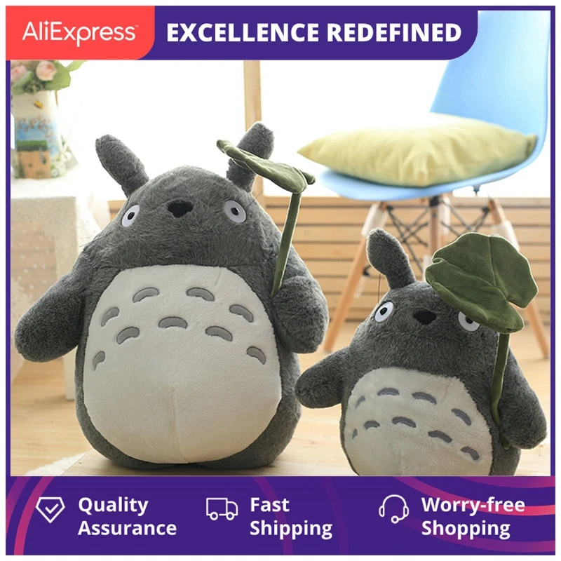 

Soft Totoro Cat Plush Toys For Children Girls Plush Stuffed Animals Anime Totoro Dolls Children Gift Soft Pillow Cushion Decor
