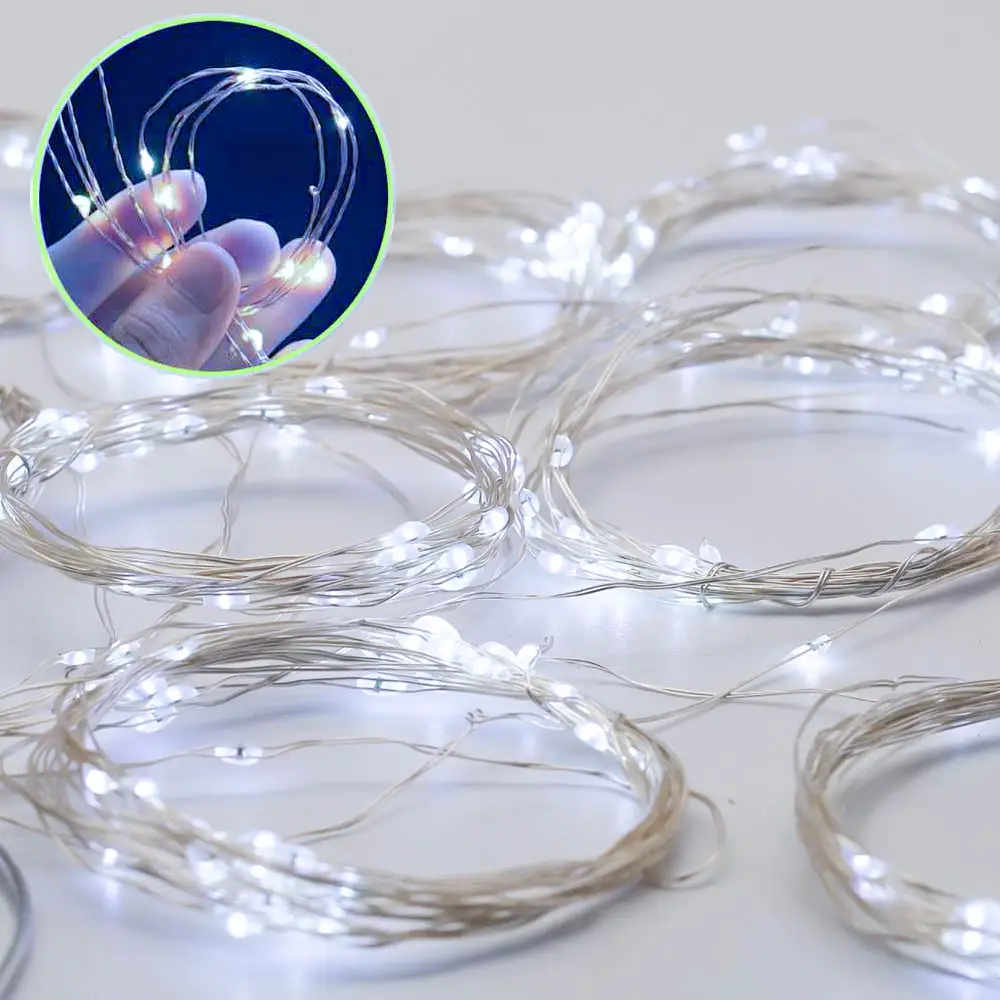 300LED 9.8ft 10 нитей Светлячок с гибкой медной проволокой, водонепроницаемый Звездный Светлячок гирлянды для Рождества