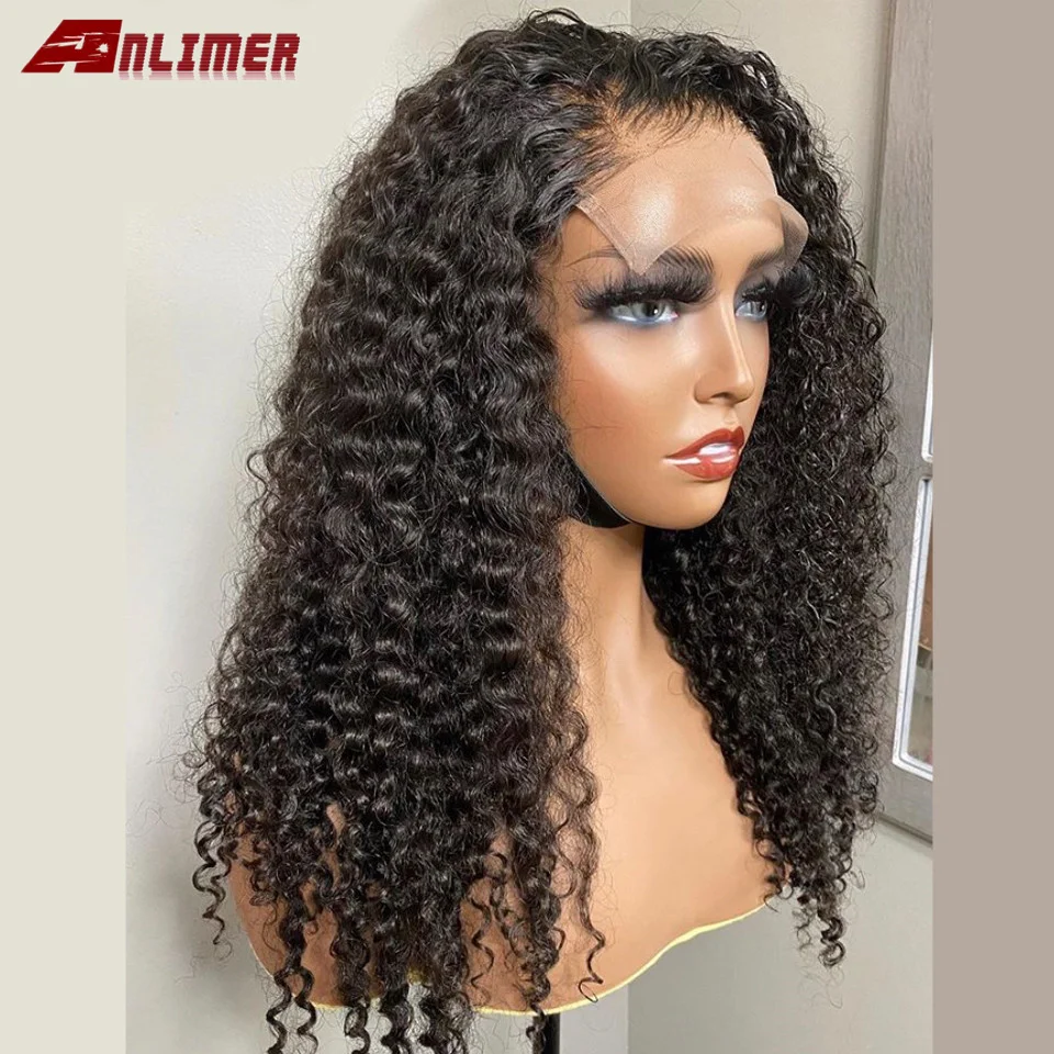 

Deep Curly Transparent HD Lace Front Wig 5x5 Silk Top Scalp Base Human Hair Wig For Women Brazilian Pre Plucked With Baby Hair