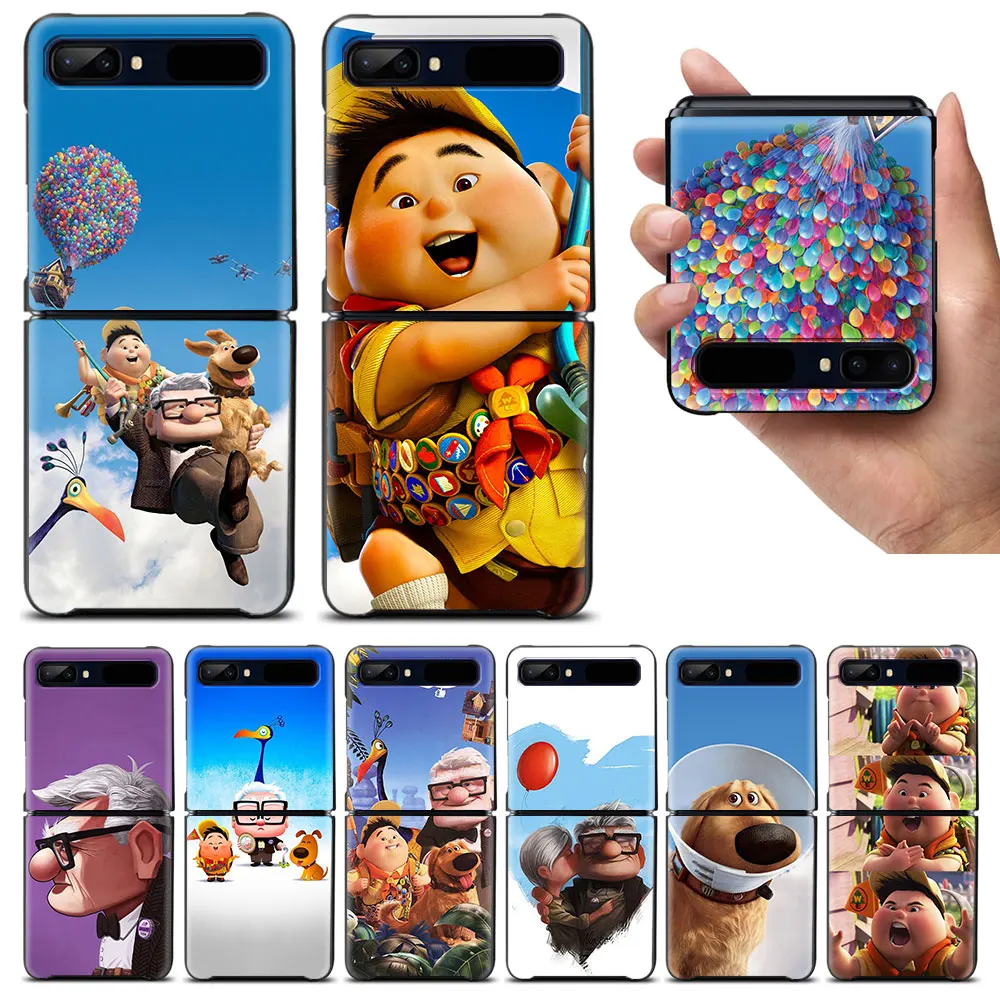 

Up Disney movie Shockproof Cover for Samsung Galaxy Z Flip Flip3 5G Black Phone Case Shell Hard Fundas Coque Capa